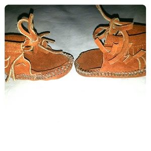 Suede Leather Baby Moccasins fringe
